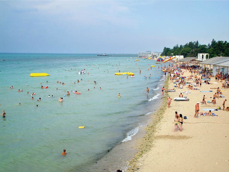 Пляжи Евпатории. Евпатория. Крым 