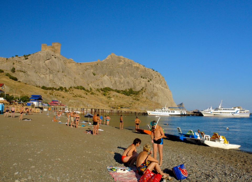Пляжи Судак. Крым 