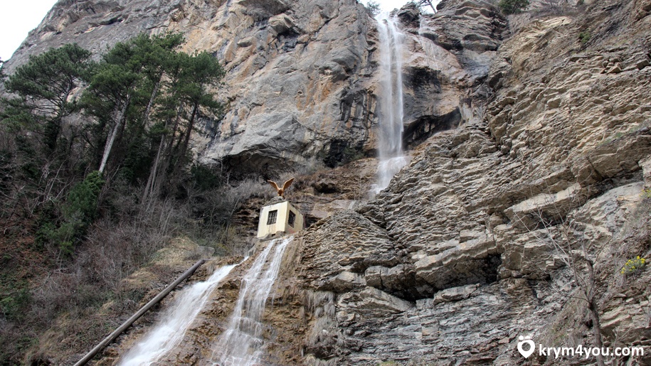 Учен Су водопад Крым фото  