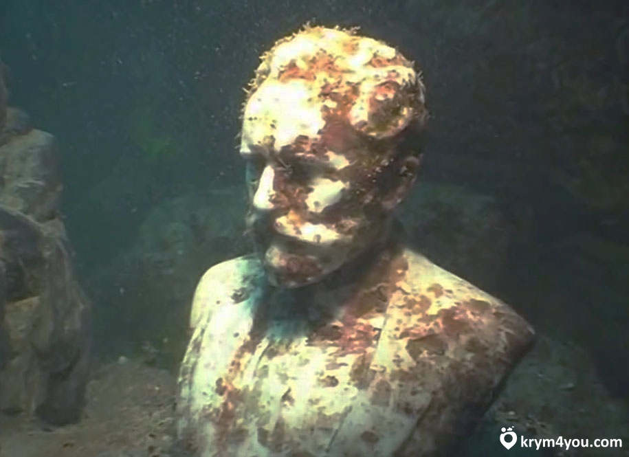 Подводный музей Тарханкута Крым под водой памятники  