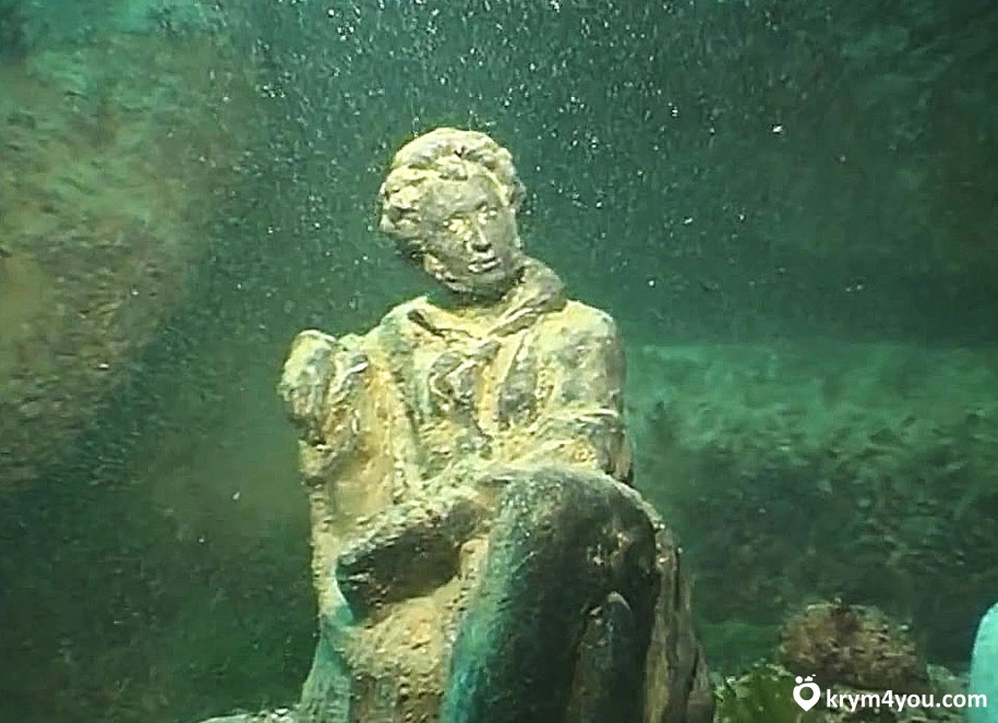 Подводный музей Тарханкута Крым под водой  