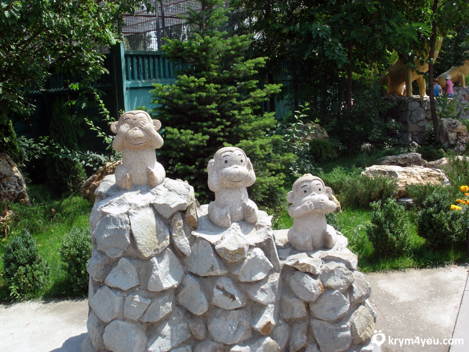 белогорск крым зоопарк Тайган скульптуры Крым 
