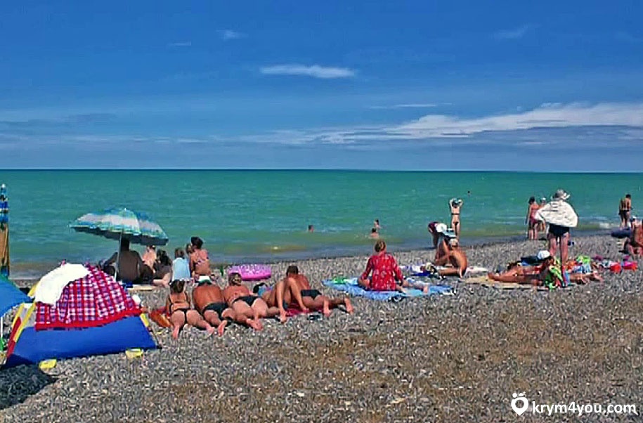 Песчаное море пляж Крым 2016 