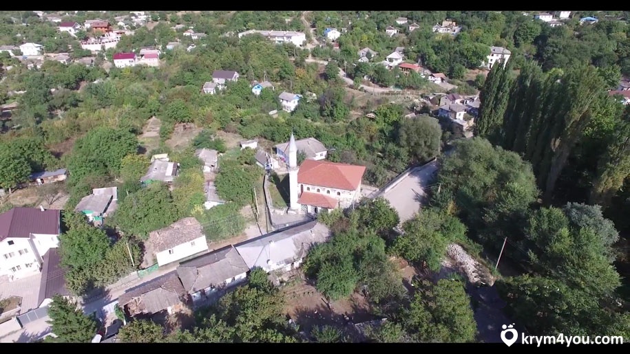 Соколиное Крым поселок вид с верху  