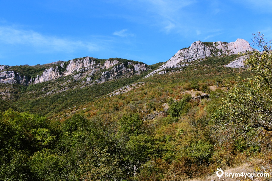 Водопад Гейзер Крым, каменные Грибы, тропа  