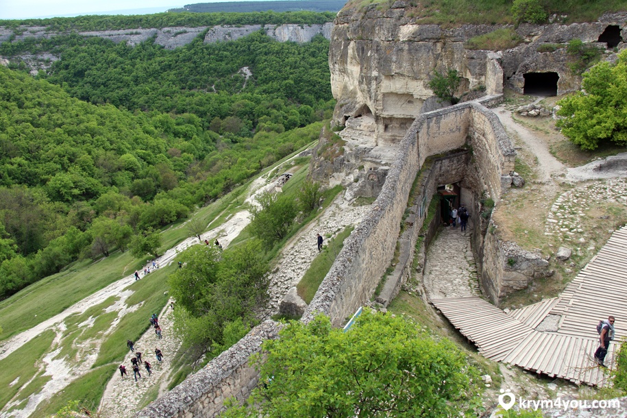 Крепость Чуфут-Кале пещерный город Бахчисарай Крым 2 