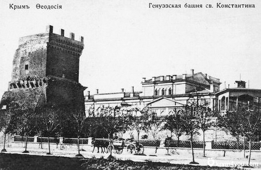 Башня Константина в Феодосии старое фото 1 