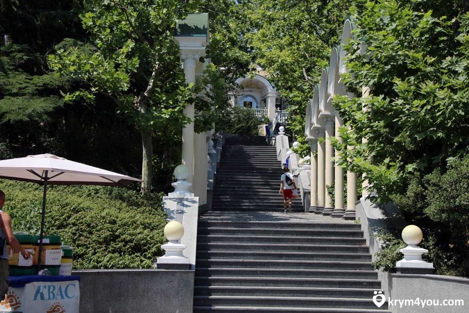 Крым фото прогулки по парку Приморский парк им. Гагарина в Ялте  