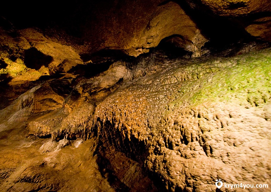 Крым Красная пещера Кизил-Коба внутри вид 