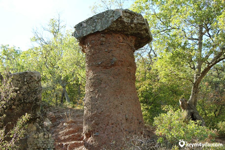 Каменные грибы Долина Сотеры Крым достопримечательности  