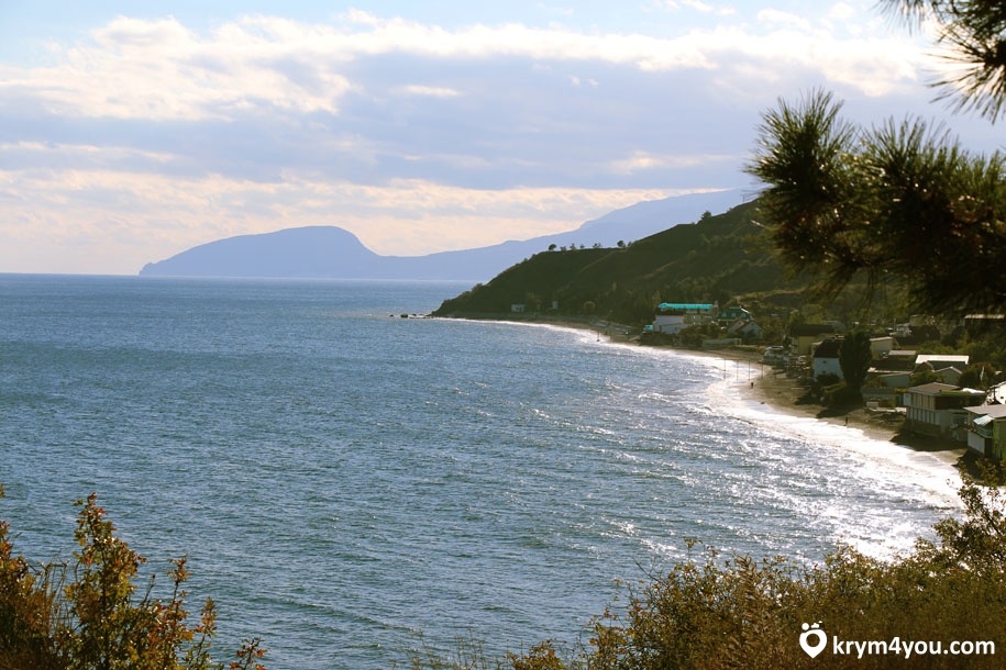 Малореченское Крым море пляж  фото вид  