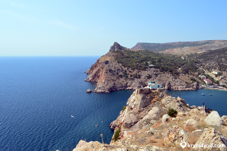 Балаклава достопримечательности Крым вход в бухту 