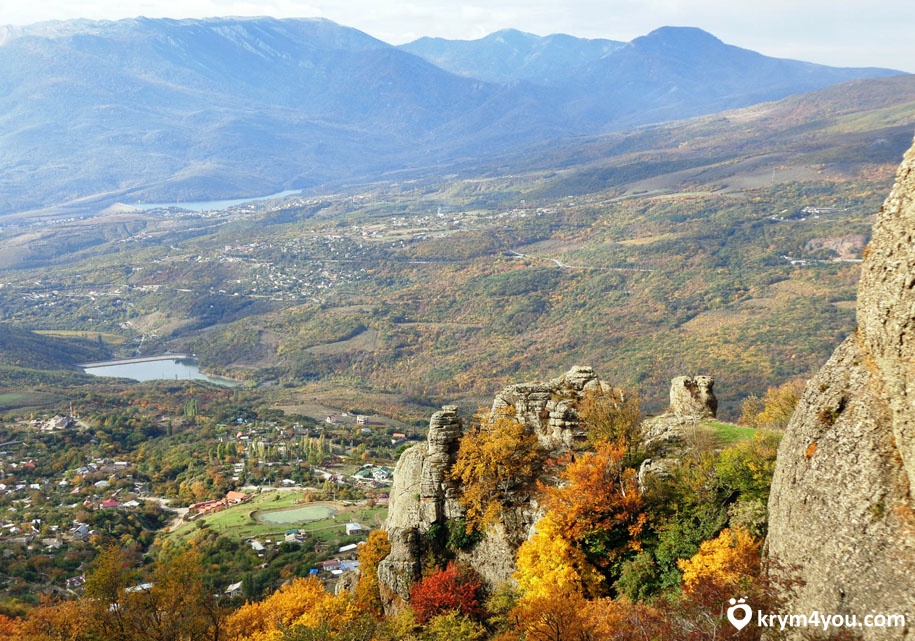 Гора Демерджи Крым Алушта фото вид на долину  