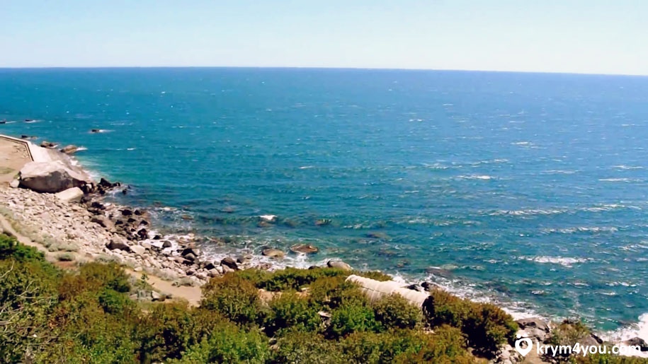 Понизовка Крым  море пляж набережная вид 